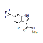 4-Bromo-6-(trifluoromethyl)indole-3-carbohydrazide