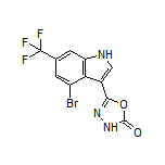 5-[4-Bromo-6-(trifluoromethyl)-3-indolyl]-1,3,4-oxadiazol-2(3H)-one