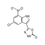 5-(5-Chloro-7-nitro-3-indolyl)-1,3,4-oxadiazol-2(3H)-one