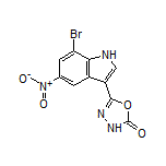 5-(7-Bromo-5-nitro-3-indolyl)-1,3,4-oxadiazol-2(3H)-one