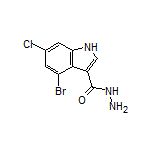 4-Bromo-6-chloroindole-3-carbohydrazide