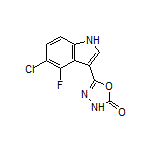 5-(5-Chloro-4-fluoro-3-indolyl)-1,3,4-oxadiazol-2(3H)-one