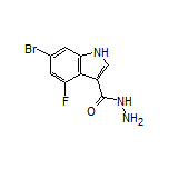 6-Bromo-4-fluoroindole-3-carbohydrazide