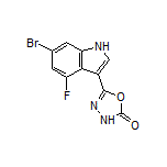 5-(6-Bromo-4-fluoro-3-indolyl)-1,3,4-oxadiazol-2(3H)-one