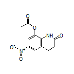 6-Nitro-2-oxo-1,2,3,4-tetrahydro-8-quinolyl Acetate