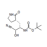 (3S)-3-(Boc-amino)-2-hydroxy-4-[(S)-2-oxo-3-pyrrolidinyl]butanenitrile