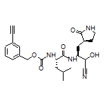 3-Ethynylbenzyl [(2S)-1-[[(2S)-1-Cyano-1-hydroxy-3-[(S)-2-oxo-3-pyrrolidinyl]-2-propyl]amino]-4-methyl-1-oxo-2-pentyl]carbamate