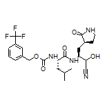 3-(Trifluoromethyl)benzyl [(2S)-1-[[(2S)-1-Cyano-1-hydroxy-3-[(S)-2-oxo-3-pyrrolidinyl]-2-propyl]amino]-4-methyl-1-oxo-2-pentyl]carbamate