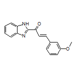 (E)-1-(2-Benzimidazolyl)-3-(3-methoxyphenyl)-2-propen-1-one