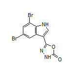 5-(5,7-Dibromo-3-indolyl)-1,3,4-oxadiazol-2(3H)-one