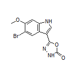 5-(5-Bromo-6-methoxy-3-indolyl)-1,3,4-oxadiazol-2(3H)-one