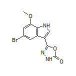 5-(5-Bromo-7-methoxy-3-indolyl)-1,3,4-oxadiazol-2(3H)-one