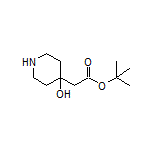 tert-Butyl 2-(4-Hydroxy-4-piperidyl)acetate