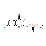 Methyl 4-Bromo-2-[[2-(Boc-amino)ethyl]thio]benzoate