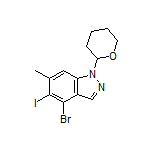 4-Bromo-5-iodo-6-methyl-1-(tetrahydro-2H-pyran-2-yl)-1H-indazole