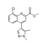 Methyl 8-Chloro-4-(1,5-dimethyl-4-pyrazolyl)quinoline-2-carboxylate