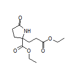 Ethyl 2-(3-Ethoxy-3-oxopropyl)-5-oxopyrrolidine-2-carboxylate