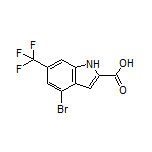 4-Bromo-6-(trifluoromethyl)-1H-indole-2-carboxylic Acid