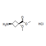 Methyl cis-3-Amino-1-methoxycyclobutanecarboxylate Hydrochloride