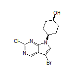 cis-4-(5-Bromo-2-chloro-7H-pyrrolo[2,3-d]pyrimidin-7-yl)cyclohexanol