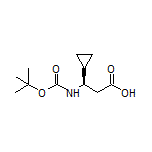 (R)-3-(Boc-amino)-3-cyclopropylpropanoic Acid