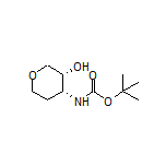 (3R,4R)-4-(Boc-amino)tetrahydro-2H-pyran-3-ol