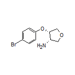 (3S,4S)-4-(4-Bromophenoxy)tetrahydrofuran-3-amine