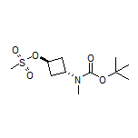 trans-3-[Boc-(methyl)amino]cyclobutyl Methanesulfonate