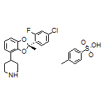 (S)-4-[2-(4-Chloro-2-fluorophenyl)-2-methylbenzo[d][1,3]dioxol-4-yl]piperidine Tosylate