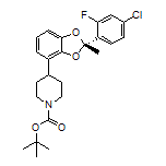 (S)-1-Boc-4-[2-(4-chloro-2-fluorophenyl)-2-methylbenzo[d][1,3]dioxol-4-yl]piperidine