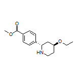 Methyl 4-[(2S,4S)-4-Ethoxy-2-piperidyl]benzoate