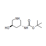 (3R,5R)-5-(Boc-amino)piperidin-3-ol