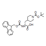 (R)-2-(Fmoc-amino)-3-(1-Boc-4-piperidyl)propanoic Acid