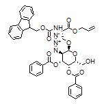 (2R,3R,4R,5R,6S)-6-[(S)-3-(Allyloxy)-2-(Fmoc-amino)-3-oxopropoxy]-5-azido-2-(hydroxymethyl)tetrahydro-2H-pyran-3,4-diyl Dibenzoate