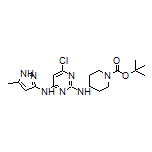 N2-(1-Boc-4-piperidyl)-6-chloro-N4-(5-methyl-3-pyrazolyl)pyrimidine-2,4-diamine