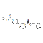 2-(1-Boc-4-piperidyl)-4-Cbz-morpholine