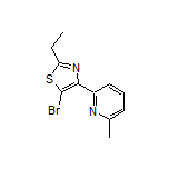 5-Bromo-2-ethyl-4-(6-methyl-2-pyridyl)thiazole