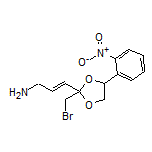 (E)-3-[2-(Bromomethyl)-4-(2-nitrophenyl)-1,3-dioxolan-2-yl]-2-propen-1-amine