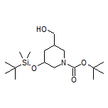 [5-[(tert-Butyldimethylsilyl)oxy]-1-Boc-3-piperidyl]methanol