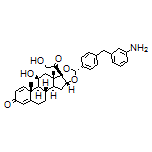 (6aR,6bS,7S,8aS,8bS,10R,11aR,12aS,12bS)-10-[4-(3-Aminobenzyl)phenyl]-7-hydroxy-8b-(2-hydroxyacetyl)-6a,8a-dimethyl-6a,6b,7,8,8a,8b,11a,12,12a,12b-decahydro-1H-naphtho[2’,1’:4,5]indeno[1,2-d][1,3]dioxol-4(2H)-one
