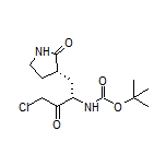 (S)-3-[(S)-2-(Boc-amino)-4-chloro-3-oxobutyl]pyrrolidin-2-one