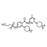 N-[2-(4,4-Difluoro-1-piperidyl)-6-methyl-4-pyrimidinyl]-4-(2-hydroxyethylsulfonamido)-2-(6-azaspiro[2.5]octan-6-yl)benzamide