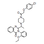 2-[1-[4-[2-(4-Chlorophenoxy)acetyl]-1-piperazinyl]ethyl]-3-(2-ethoxyphenyl)quinazolin-4(3H)-one