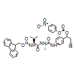 1-[4-[(S)-2-[(S)-2-(Fmoc-amino)-3-methylbutanamido]propanamido]phenyl]but-3-yn-1-yl (4-Nitrophenyl) Carbonate