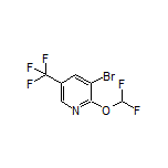 3-Bromo-2-(difluoromethoxy)-5-(trifluoromethyl)pyridine