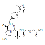 2-[2-[[(S)-1-[(2S,4R)-4-Hydroxy-2-[[4-(4-methyl-5-thiazolyl)benzyl]carbamoyl]-1-pyrrolidinyl]-3,3-dimethyl-1-oxo-2-butyl]amino]-2-oxoethoxy]acetic Acid