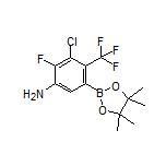 5-Amino-3-chloro-4-fluoro-2-(trifluoromethyl)phenylboronic Acid Pinacol Ester