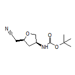 2-[(2S,4S)-4-(Boc-amino)-2-tetrahydrofuryl]acetonitrile