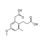 3-[2-(Carboxymethyl)-4-methoxy-6-methylphenyl]propanoic Acid