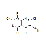 2,4,5,7-Tetrachloro-8-fluoro-1,6-naphthyridine-3-carbonitrile